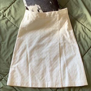 Express beautiful raised print polka dot skirt